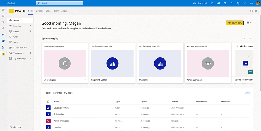 maximiza-power-bi-datamarts-outlook