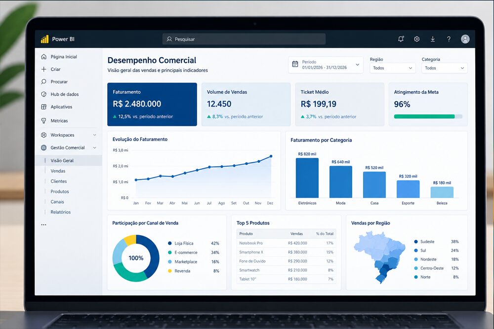 Power BI para gestores: Como criar seu primeiro dashboard